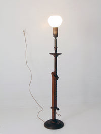 antique Arts & Crafts adjustable floor lamp