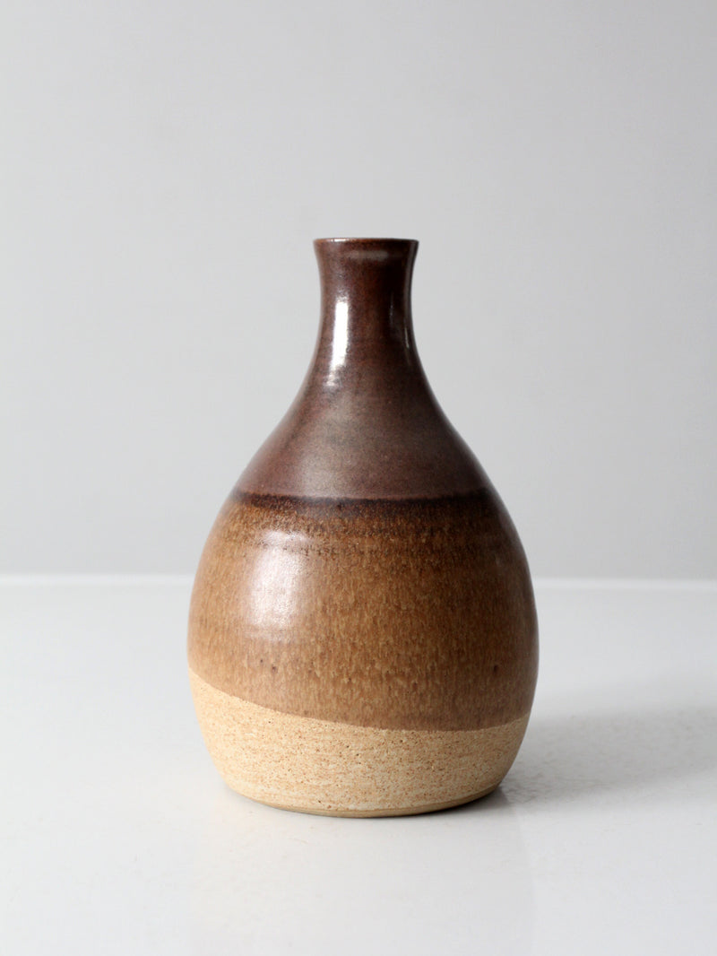 vintage studio pottery decanter vase