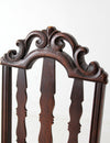 antique rush seat dining chairs set of 8