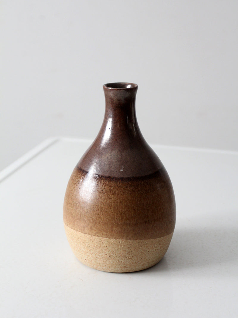 vintage studio pottery decanter vase