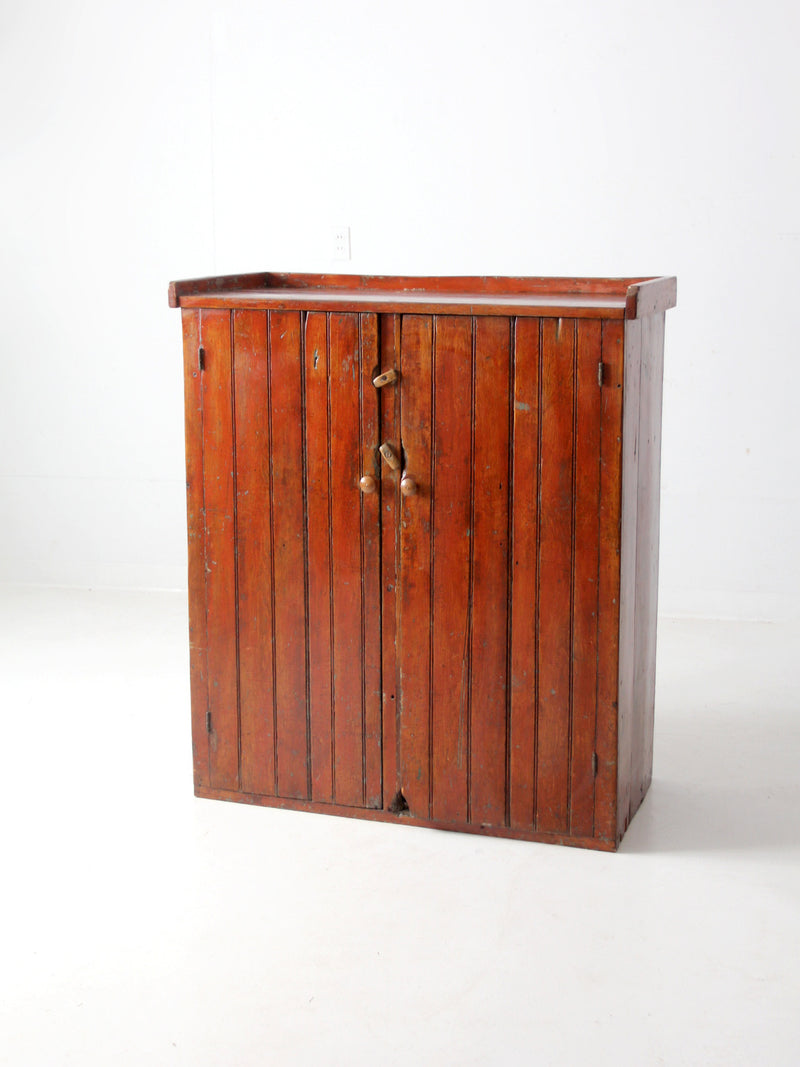 antique primitive cabinet
