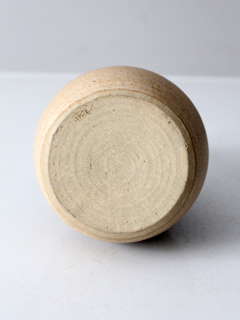 vintage studio pottery decanter vase