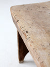 antique wooden farmhouse bench