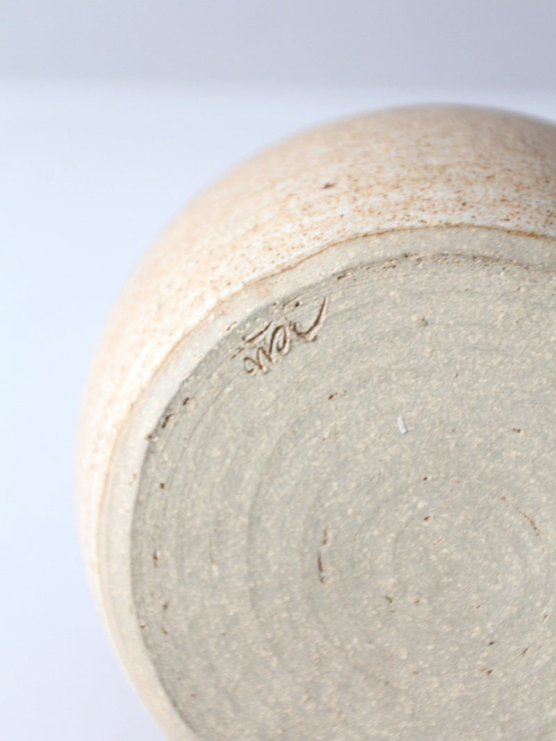 vintage studio pottery decanter vase