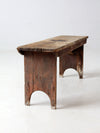antique wooden farmhouse bench