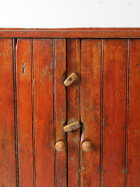 antique primitive cabinet