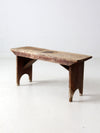 antique wooden farmhouse bench