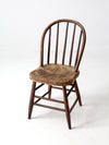 antique spindle back farmhouse chair
