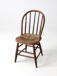 antique spindle back farmhouse chair