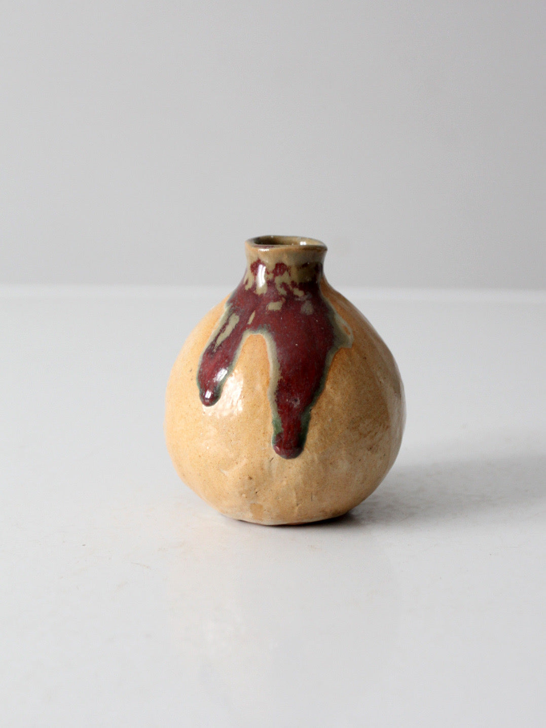 vintage studio pottery bud vase