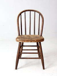 antique spindle back farmhouse chair