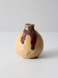 vintage studio pottery bud vase