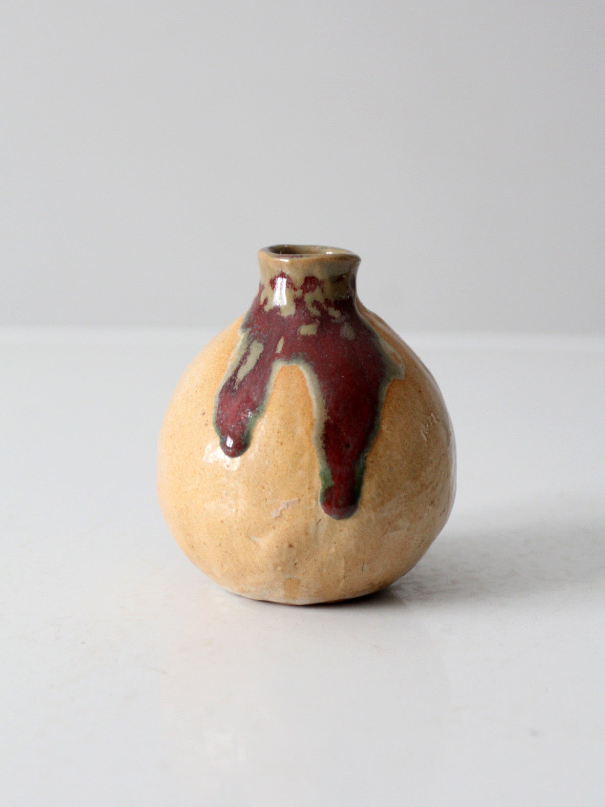 vintage studio pottery bud vase