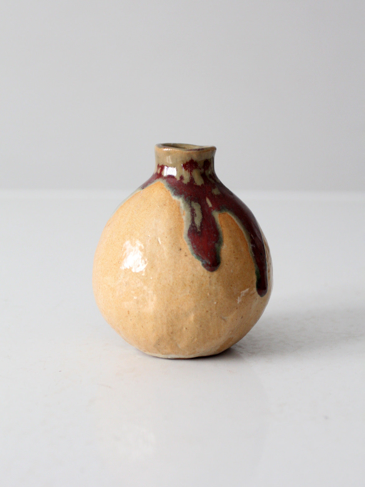 vintage studio pottery bud vase