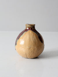 vintage studio pottery bud vase