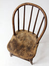 antique spindle back farmhouse chair