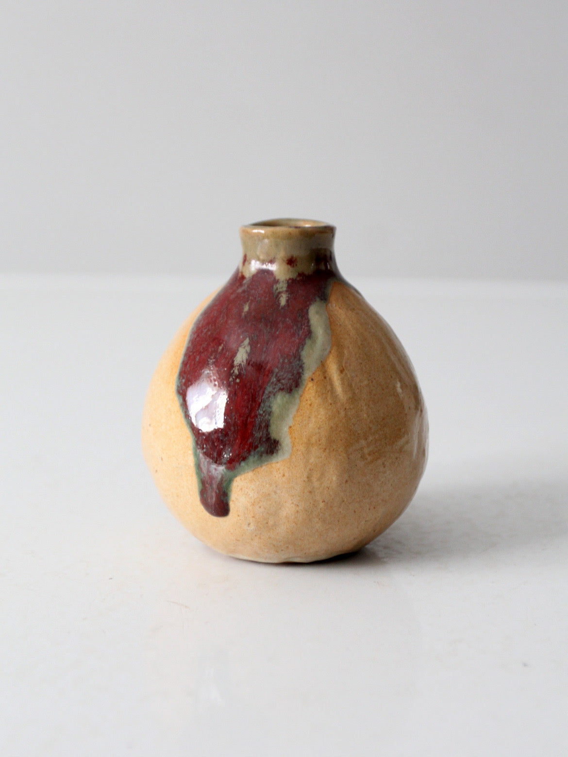 vintage studio pottery bud vase