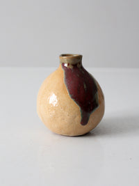 vintage studio pottery bud vase