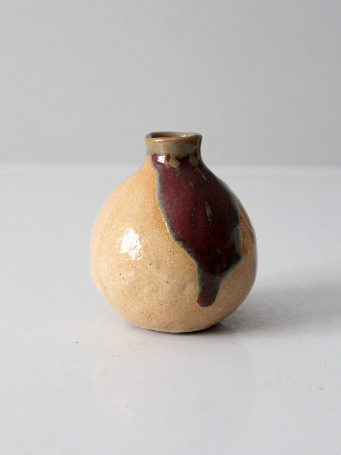 vintage studio pottery bud vase