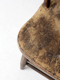 antique spindle back farmhouse chair