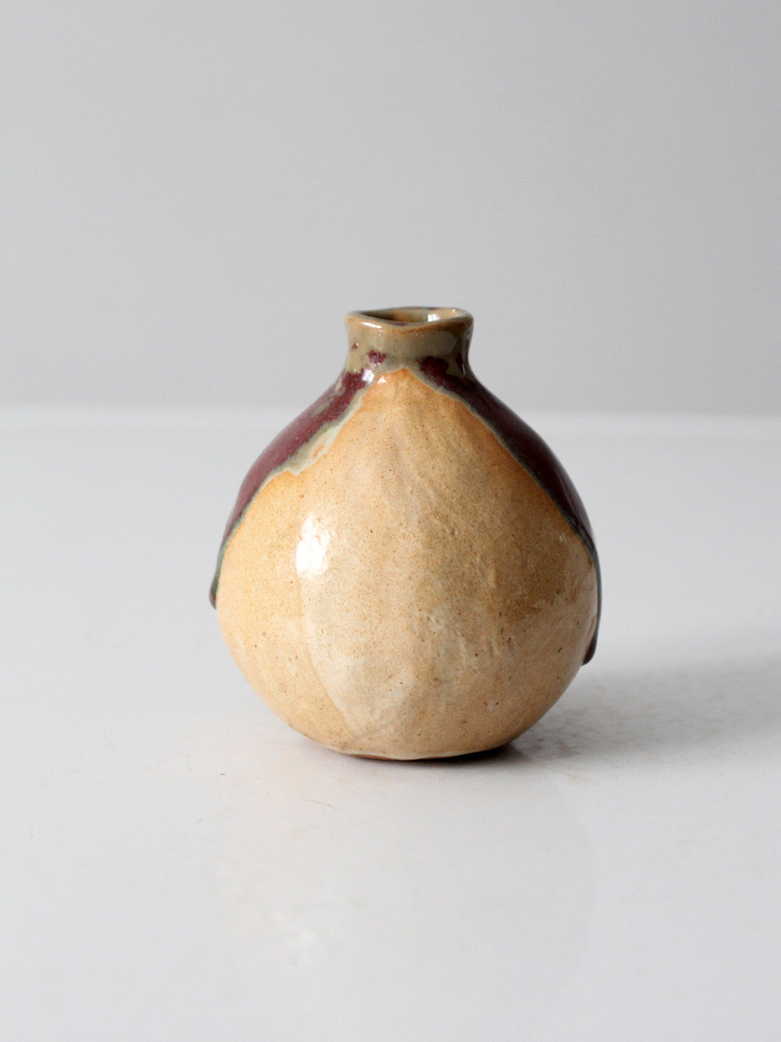 vintage studio pottery bud vase