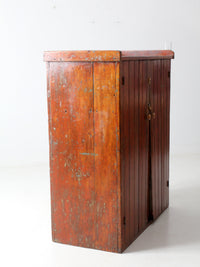antique primitive cabinet