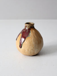 vintage studio pottery bud vase