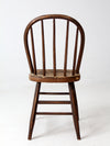 antique spindle back farmhouse chair