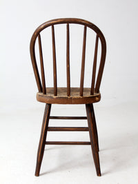 antique spindle back farmhouse chair