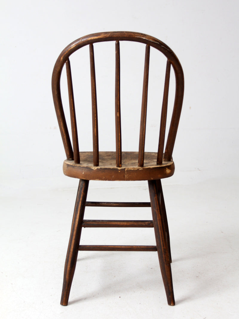 antique spindle back farmhouse chair