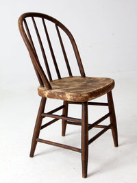 antique spindle back farmhouse chair