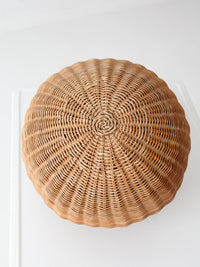 vintage wicker orb sculpture