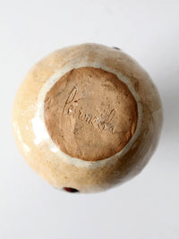 vintage studio pottery bud vase