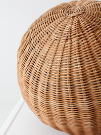 vintage wicker orb sculpture