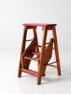 vintage fold out step stool