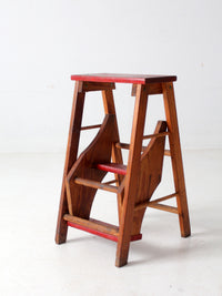 vintage fold out step stool