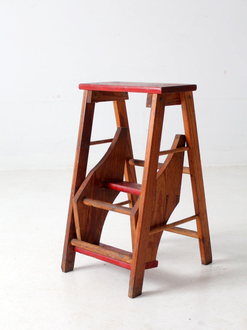 vintage fold out step stool