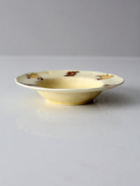 vintage 1930s Mount Clemens pottery illustrated dish with cat