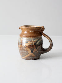vintage studio pottery pitcher