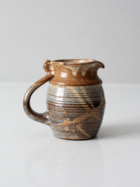 vintage studio pottery pitcher