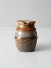 vintage studio pottery pitcher