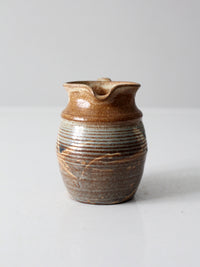vintage studio pottery pitcher