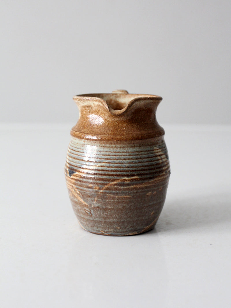 vintage studio pottery pitcher