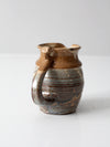 vintage studio pottery pitcher