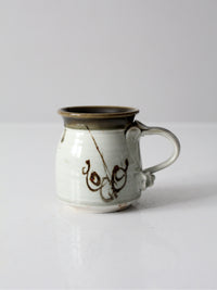 vintage handmade studio pottery mug