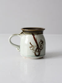 vintage handmade studio pottery mug