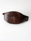 vintage hand-carved ironwood duck
