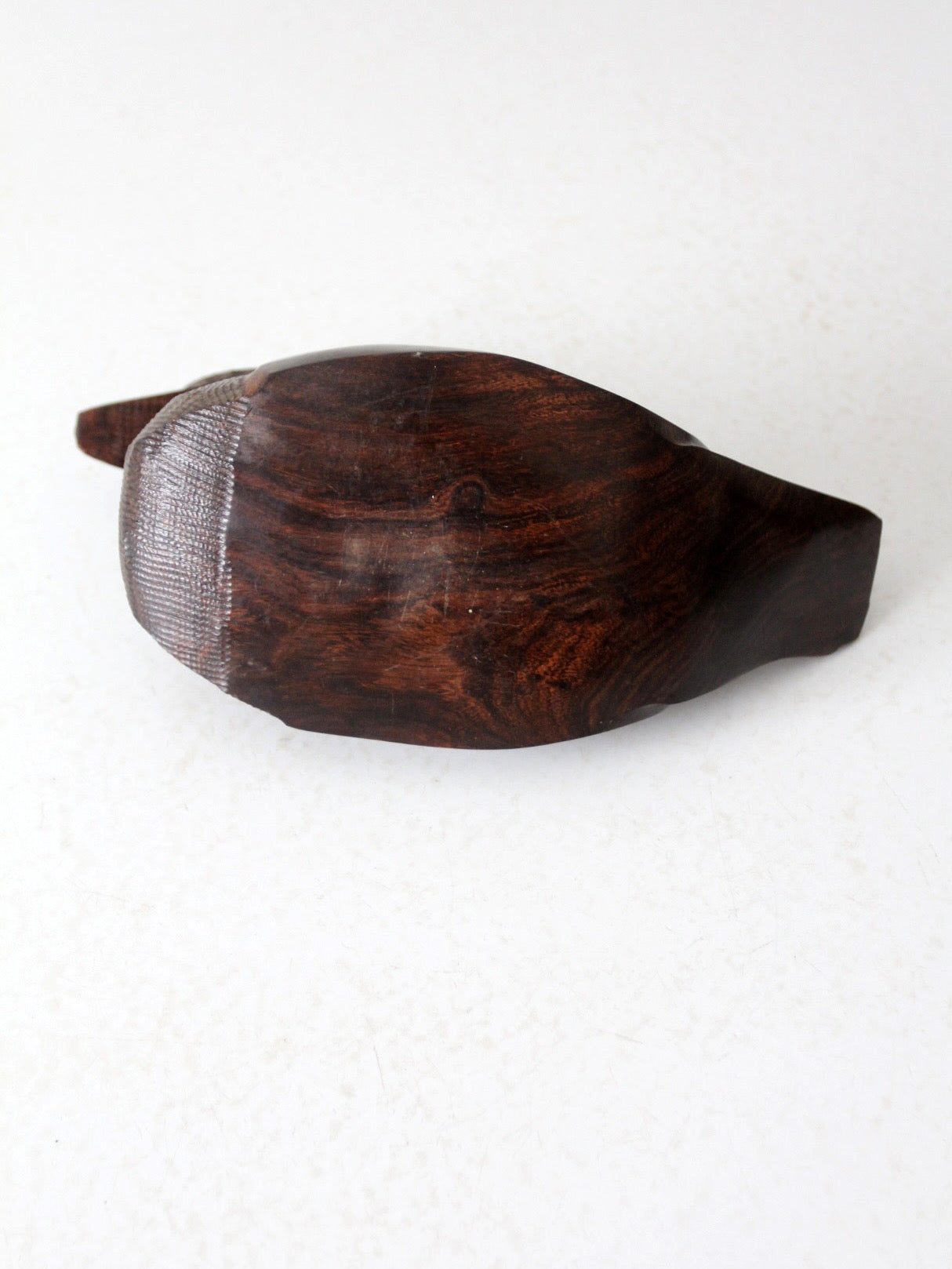 vintage hand-carved ironwood duck