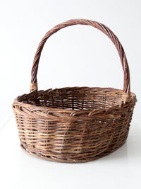 vintage wicker gathering basket