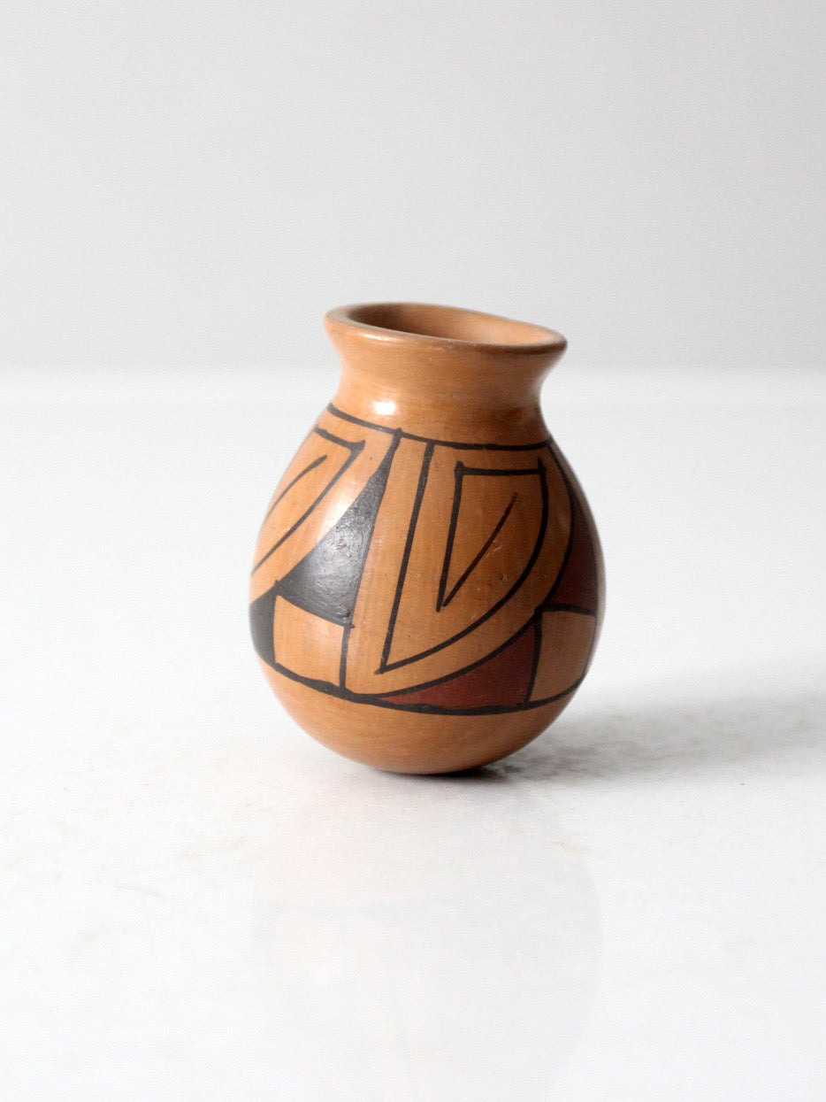 vintage southwestern pottery mini vase